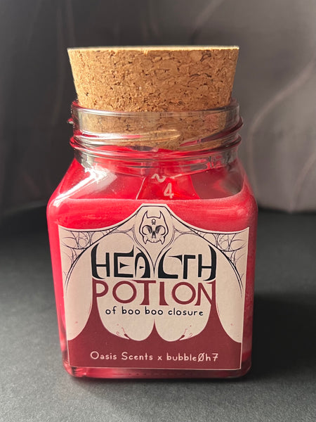 Health Potion Candle (of Boo Boo Closure)