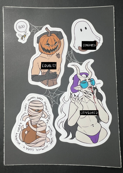 [LEWD & LIMITED] Spooky September Sticker Sheet