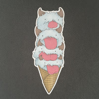 Poro Ice Cream Vinyl Sticker